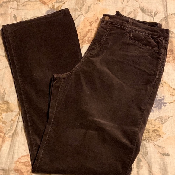 NYDJ Tummy Tuck Jeans, Brown Jean with a velour touch, 14 - Picture 1 of 9